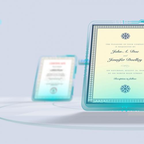 3d立体感科技企业商务荣誉证书产品质量证书展示片头AE模板