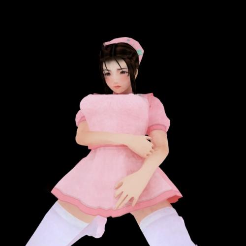 性感粉色小护士 人物角色独立服饰CG模型3dmax模型下载！含贴图！ 