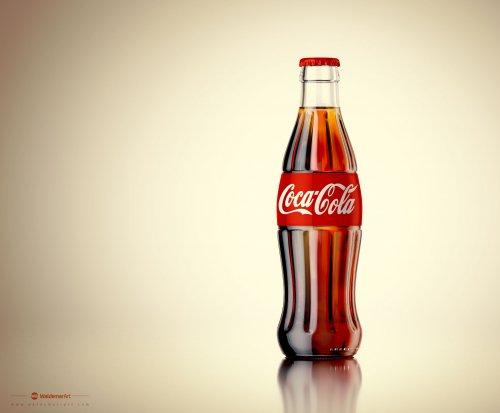 饮料 可乐 可口可乐 COCO 汽水 碳酸 瓶装饮料CG模型