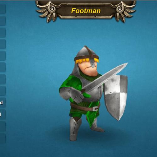 Footman 手游超赞 打斗模型Footman with Sword Shield v1.0
