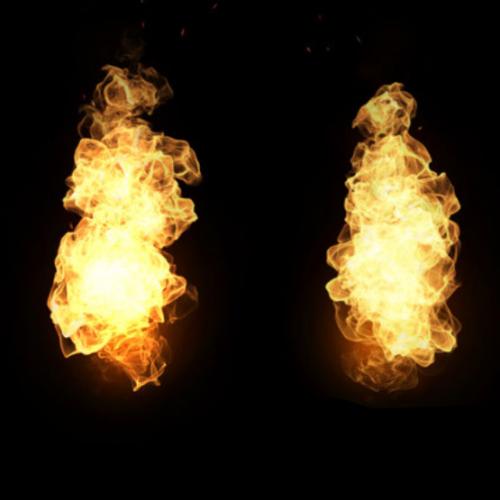 unity爆炸熊熊燃烧火焰大火与烟尘烟雾特效 Realistic Fire & Explosion Pack