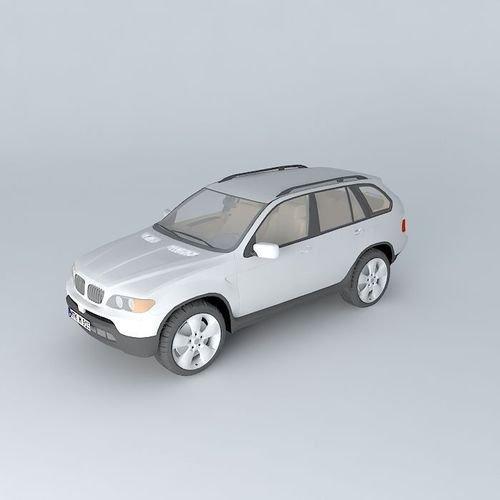宝马x5老款汽车轿车越野车SUV汽车CG模型，含3dmax/obj/fbx/3ds/dae格式！Bmw X5
