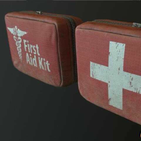 医用急救包写实箱包unity模型素材！First Aid Kit 1.1