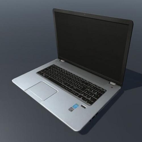 HP惠普笔记本电脑戴尔笔记本电子设备CG模型，含unity/obj/fbx/blend等模型格式！Notebook Low-Poly Version 