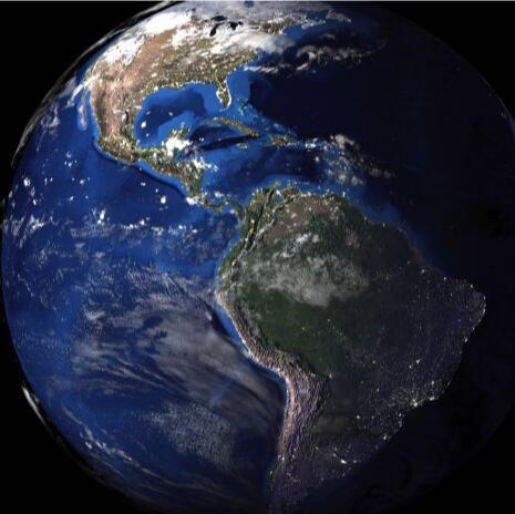 写实蓝色地球卫星地图地球CG模型，含3dmax/obj/3ds模型格式！Realistic Planet Earth