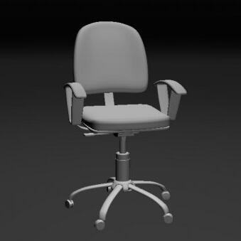 老板椅员工椅旋转多功能休闲办公沙发椅子CG模型，maya模型！含mb/obj/fbx模型格式！Chair