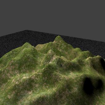 写实青葱山脉矮山坡自然场景CG模型，含blend/obj/3ds等3d模型格式！有贴图！Mountain