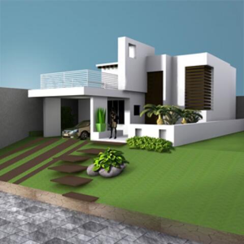 美式独栋小别墅房屋建筑带车位私人住宅豪宅房子CG模型3dmax模型！House Villa Residence Building