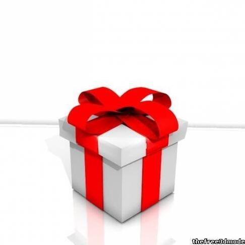 圣诞节礼品盒节日礼物生日物品包装盒礼盒CG模型，含c4d/obj格式模型！Christmas Gift 