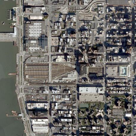 写实美国现代化港口都市曼哈顿城市建筑俯瞰航拍大场景建筑群街道群CG模型obj模型3dm模型！有贴图！