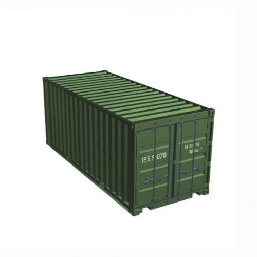 军绿色的集装箱货柜CG模型obj模型！含材质贴图！Container