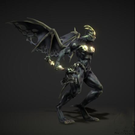 邪恶的石像鬼恶魔猎手游戏怪物BOSS角色unity动画模型素材资源包！Gargoyle