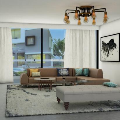 温馨漂亮现代化装修的落地窗别墅房间客厅室内场景CG模型3dmax模型！有贴图！Room