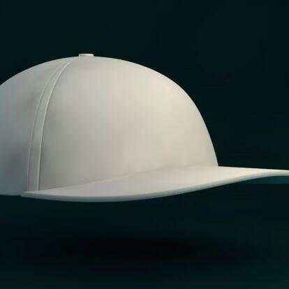一顶白色的棒球帽米白色的鸭舌帽个人用品CG模型！含3ds/ob/stlj等3d模型格式！Sport Cap